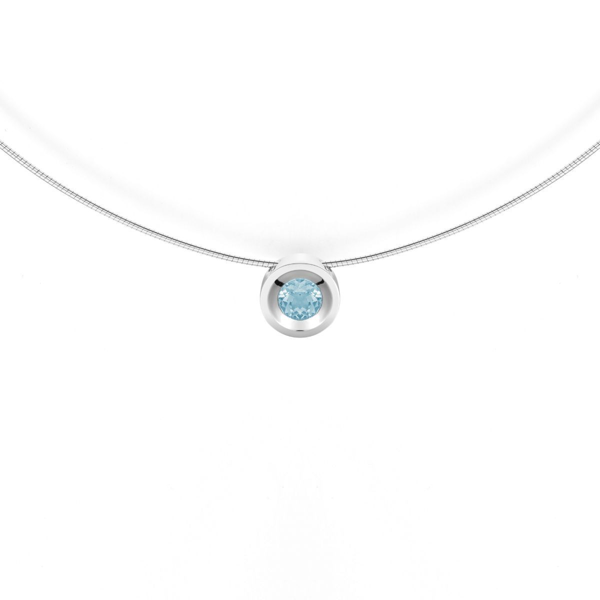 COLGANTE PLATA Y TOPACIO AZUL NATURAL