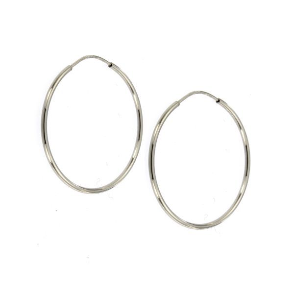 PENDIENTES ARO DE PLATA 1,5MM. SEC. - 30MM Ø
