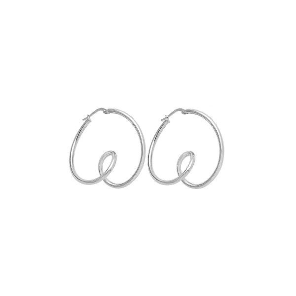 PENDIENTES BUCLE PLATA PEQUEÑOS