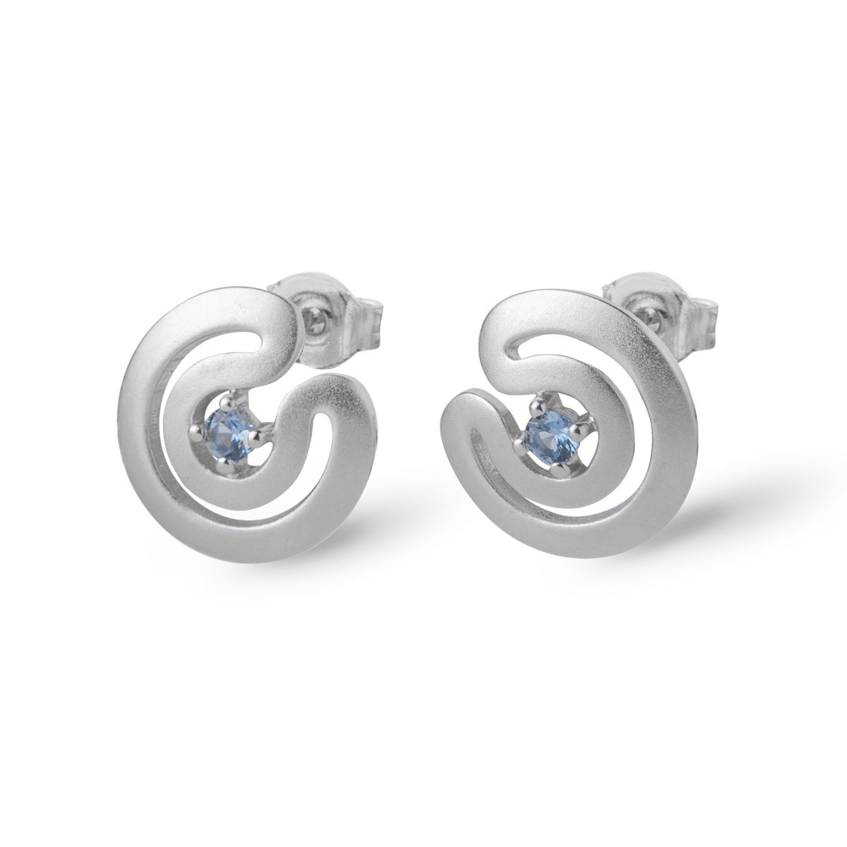 PENDIENTES MAZE CALADOS AZUL