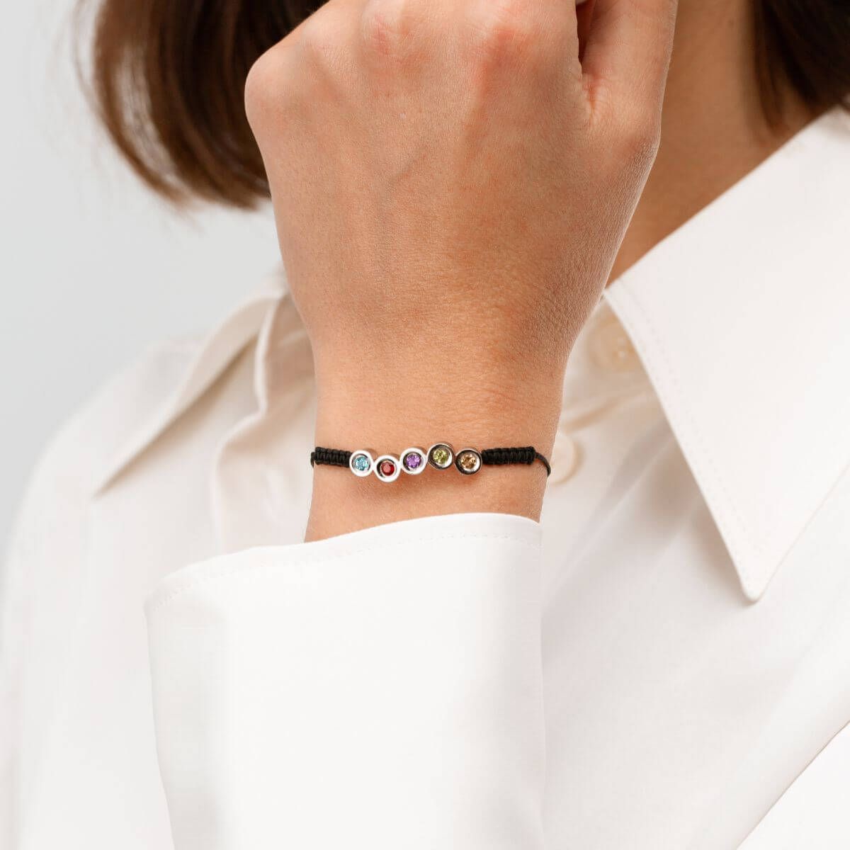 PULSERA PLATA Y PIEDRAS NATURALES