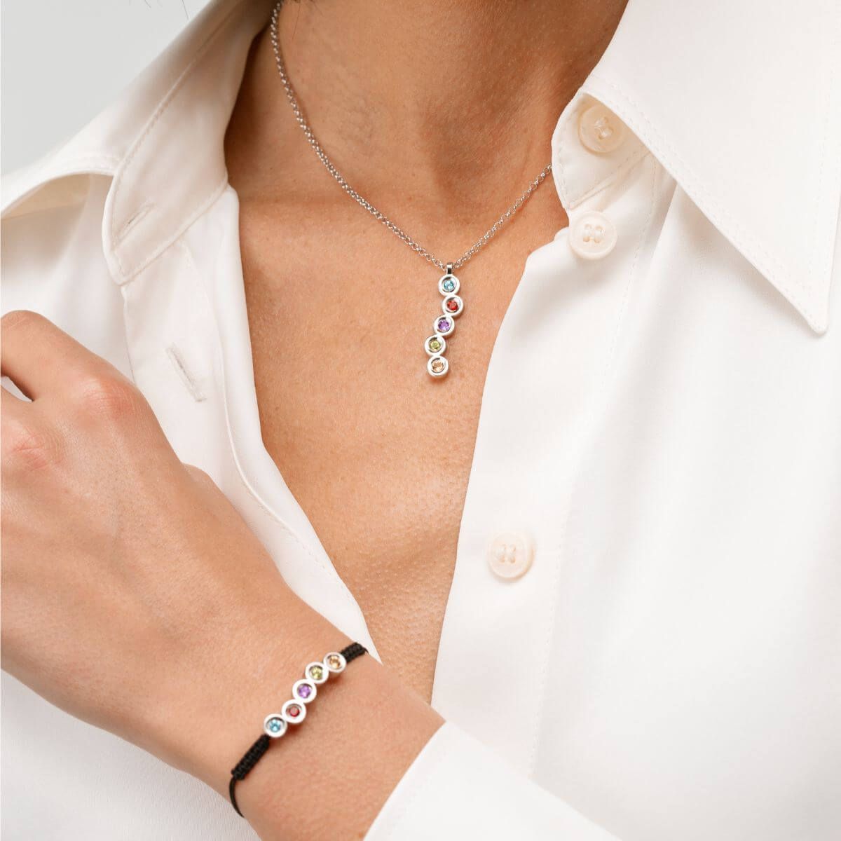 PULSERA PLATA Y PIEDRAS NATURALES