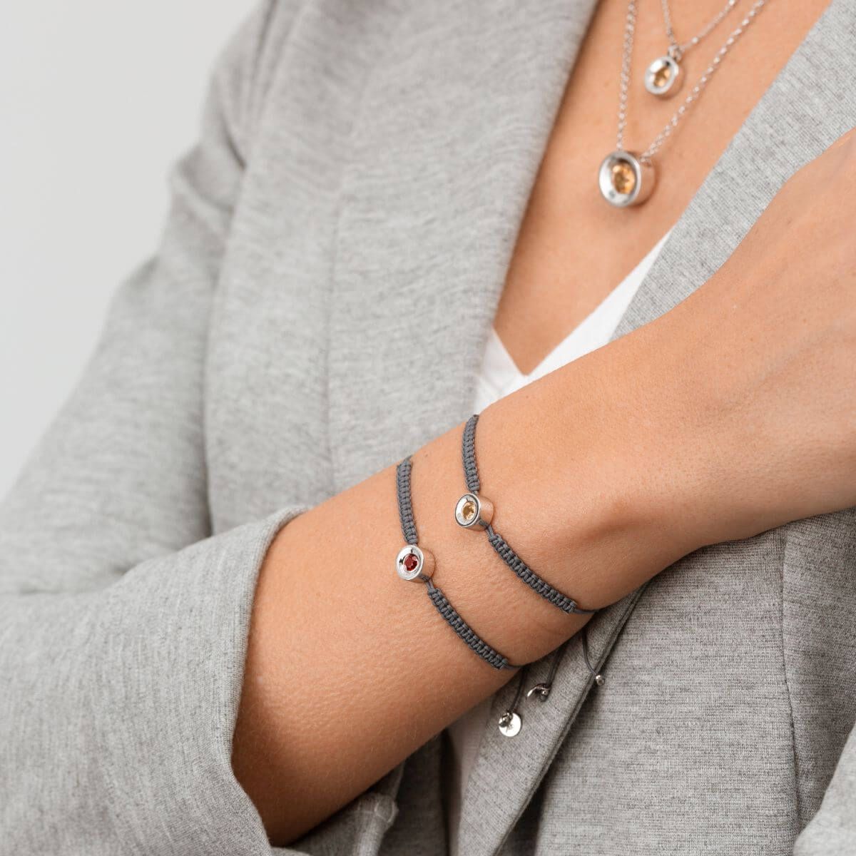 PULSERA MACRAME Y CITRINO NATURAL