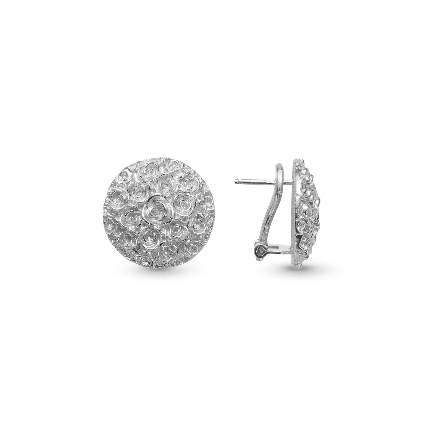 PENDIENTES BOUQUET DE ROSAS DE PLATA