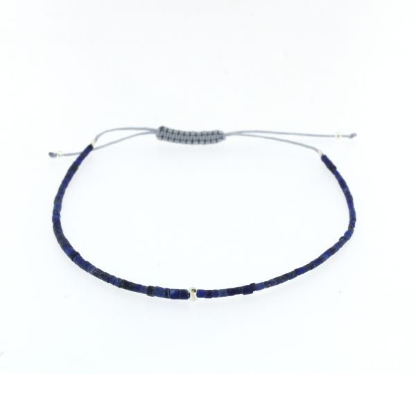PULSERA DE LAPISLÁZULIS Y PLATA