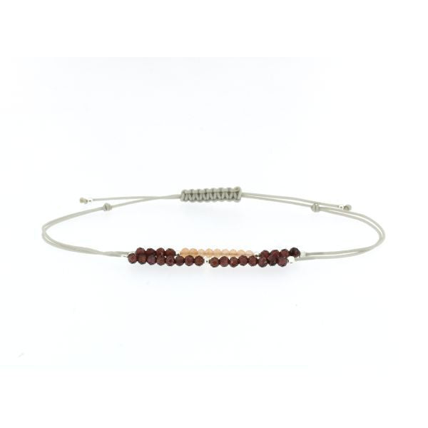 PULSERA DE GRANATES Y JADE