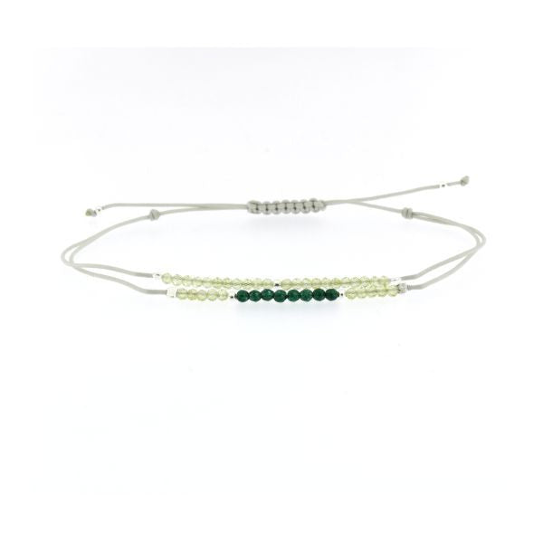 PULSERA DE PERIDOTOS Y TSAVORITAS