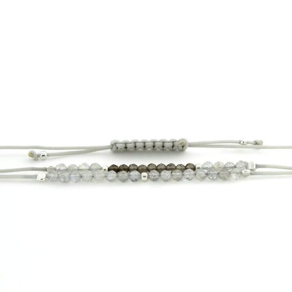 PULSERA DE PIEDRAS DE LUNA Y CUARZO