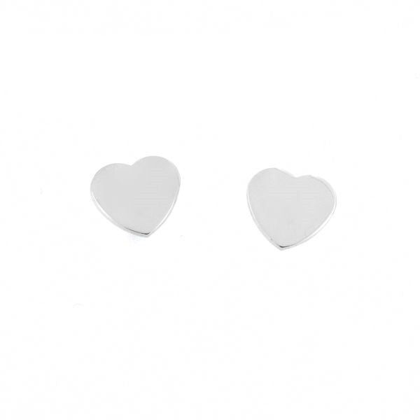 PENDIENTES MINI CORAZON DE PLATA