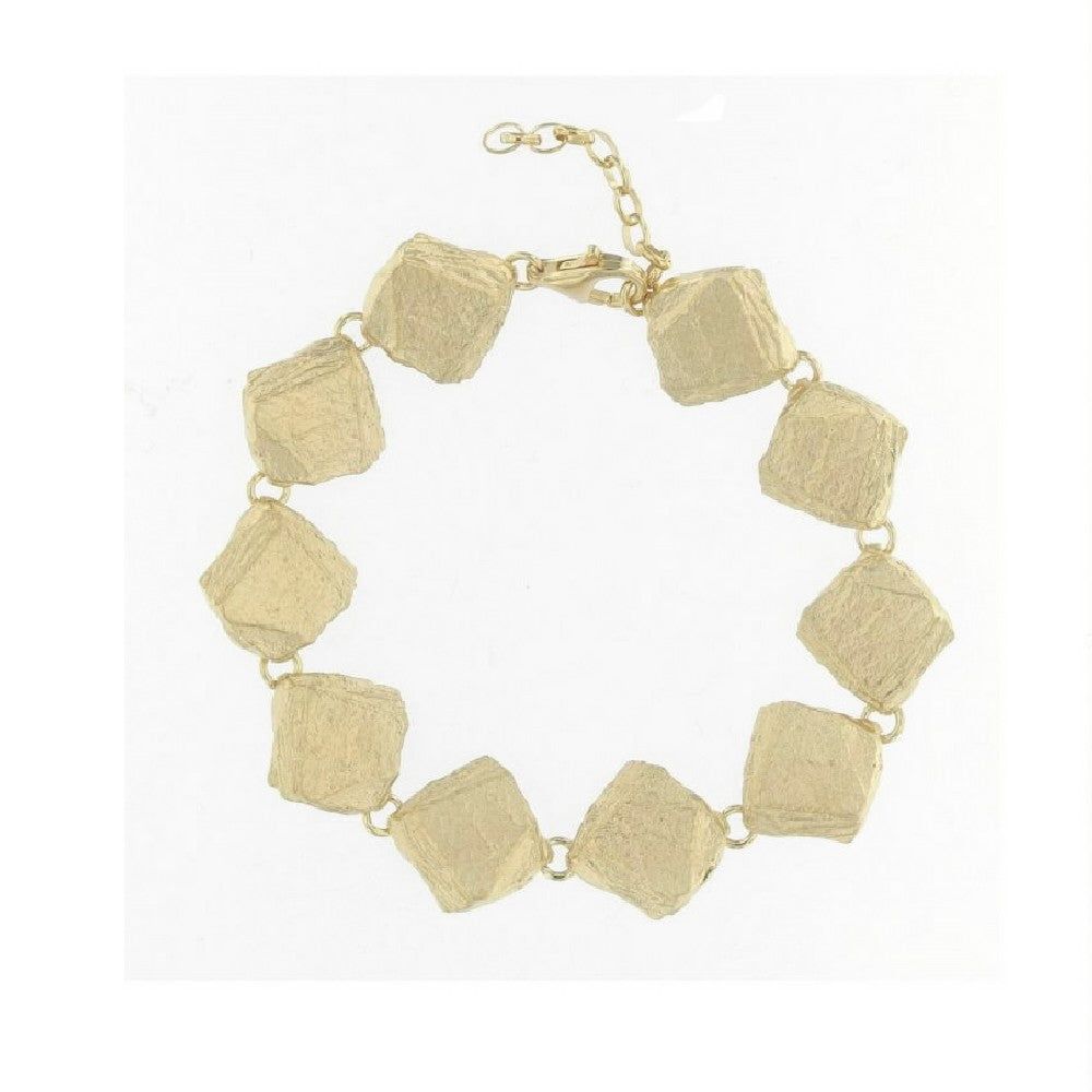 PULSERA PLATA PIZARRA DORADA