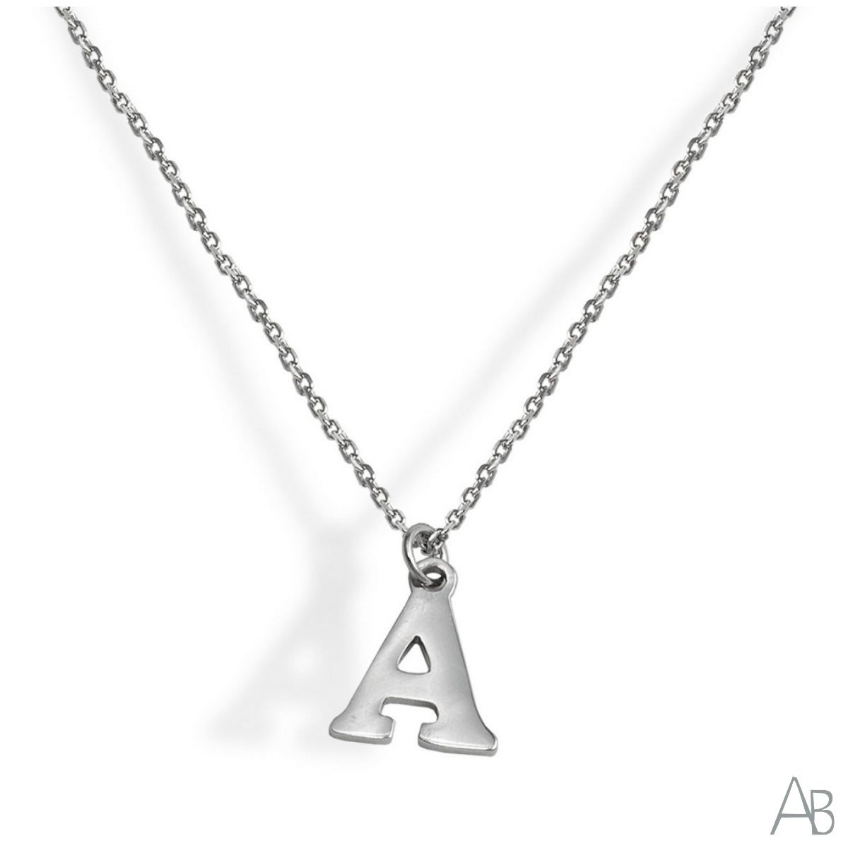 COLLAR PLATA LETRA A