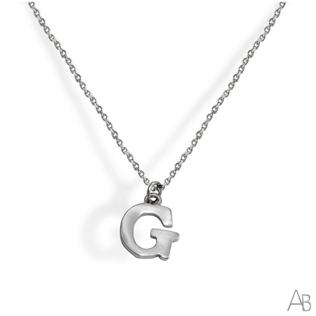 COLLAR PLATA LETRA G