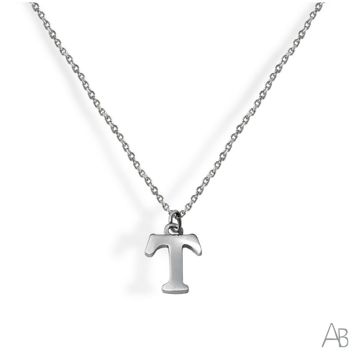 COLLAR PLATA LETRA T