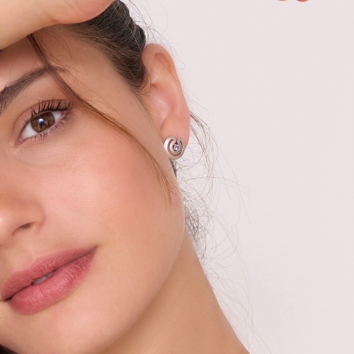 PENDIENTES MAZE CALADOS AZUL