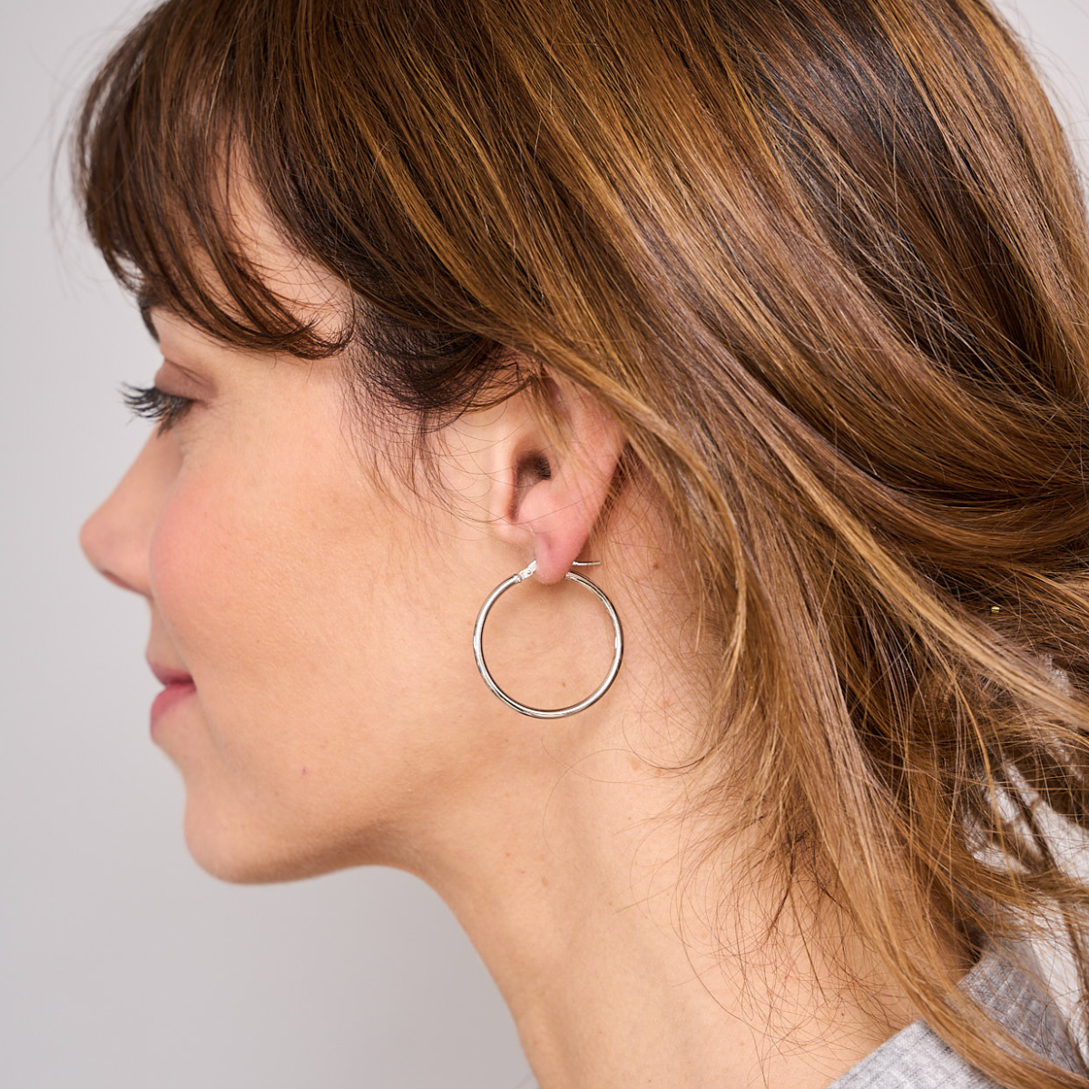 AROS DE PLATA LISOS 28MM Ø