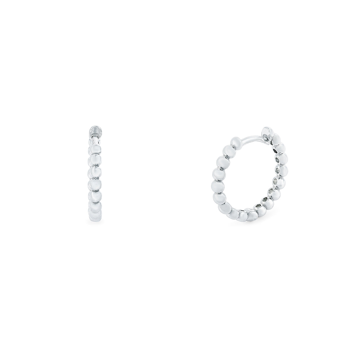 PENDIENTES AROS GRANDES CON BOLITAS