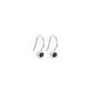 PENDIENTES GANCHO GRANATE NATURAL