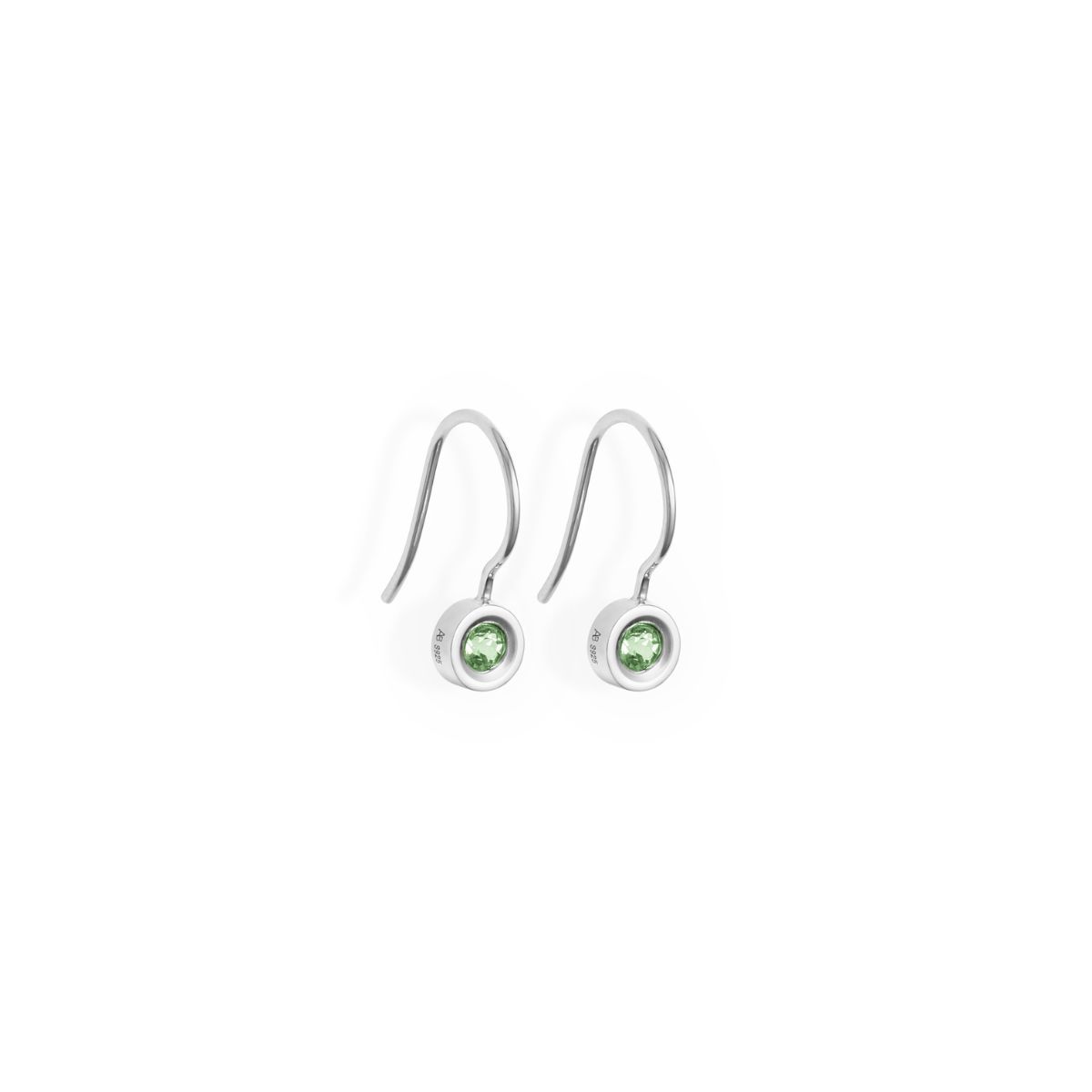 PENDIENTES GANCHO PERIDOTO NATURAL