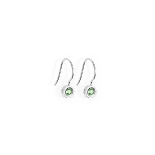 PENDIENTES GANCHO PERIDOTO NATURAL