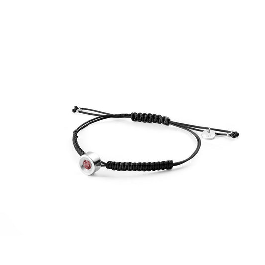 PULSERA MACRAME Y GRANATE NATURAL