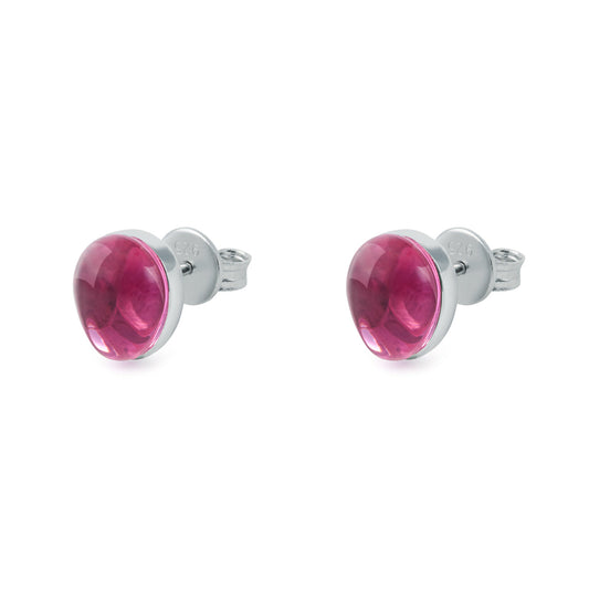 PENDIENTES AVA PEQUEÑOS FUCSIA