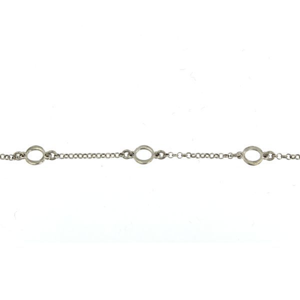 PULSERA KIDS PLATA AROS 15,5 CM