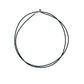 COLLAR LARGO ESPINELA NEGRA CON CIERRE DE PLATA