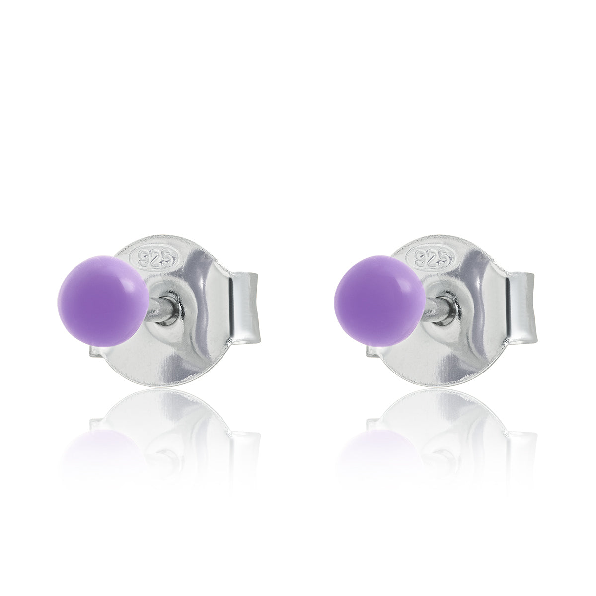 PENDIENTES BOLITA ESMALTADA Ø3MM