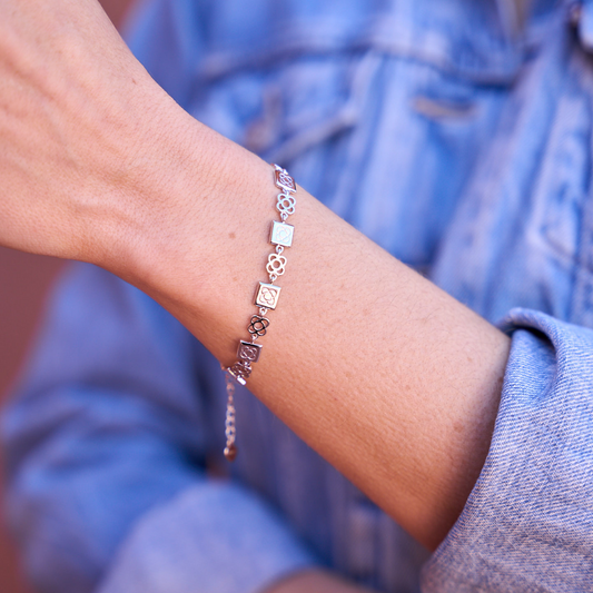 PULSERA PANOT Y FLOR DE BARCELONA