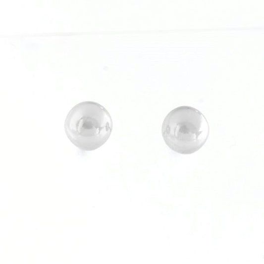 PENDIENTES BOLA DE PLATA 6MM